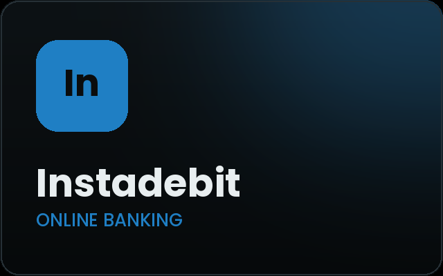 Instadebit deposit option at Oxibet Casino Canada – online banking, minimum deposit C$20